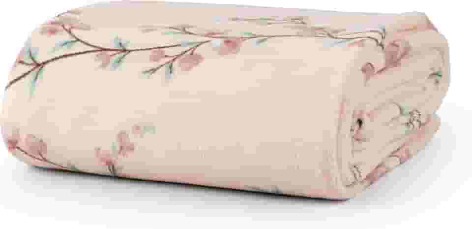 Cobertor Casal Manta Microfibra Fleece 01 Peça (Toque Aveludado) - Tradi Floral