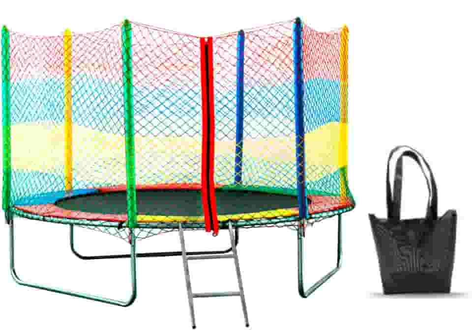 Cama Elástica Pula Pula 2,44 - Suporta 175 Kg Alta resistência - Rede com Zíper