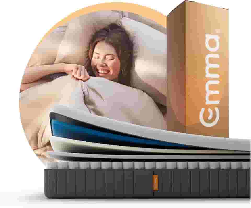 Colchão Queen Emma Premium Hybrid – Molas Ensacadas AirFlex® e 10 anos de garantia - 158X198cm