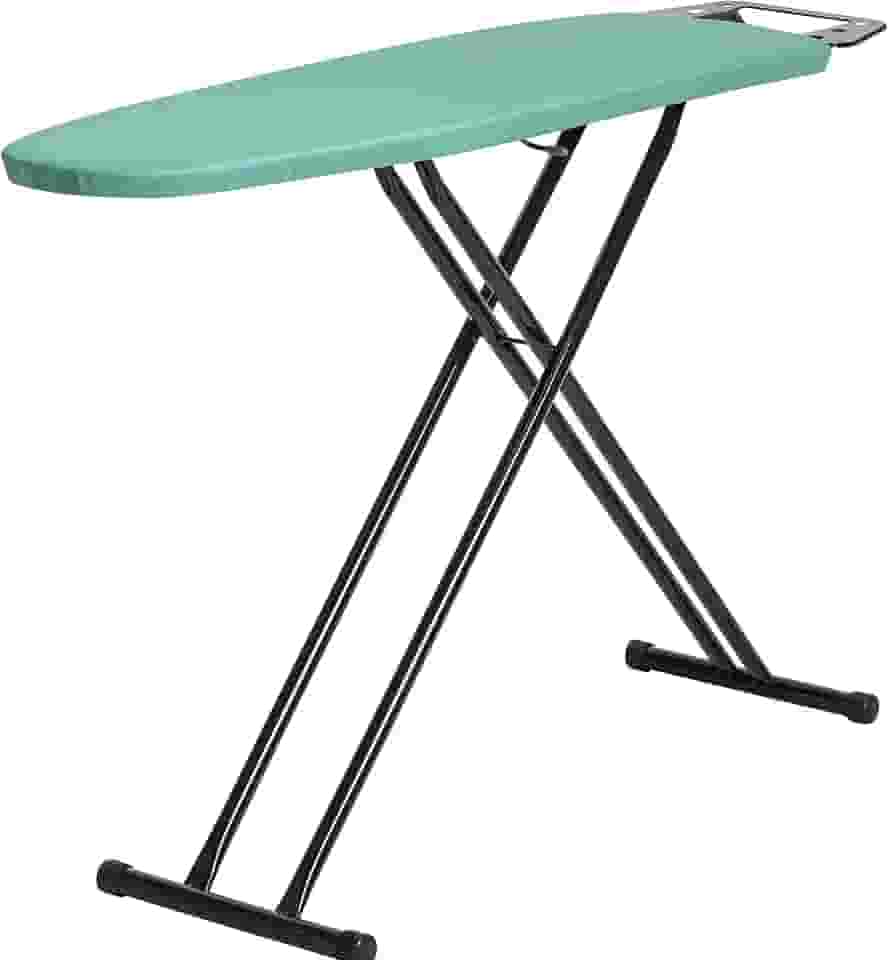 Metaltec Tábua De Passar Roupa Singapura Em Aço Preta Extra Forte Resistente Suporte Para Ferro - Capa Forro 100% Algodão Térmico