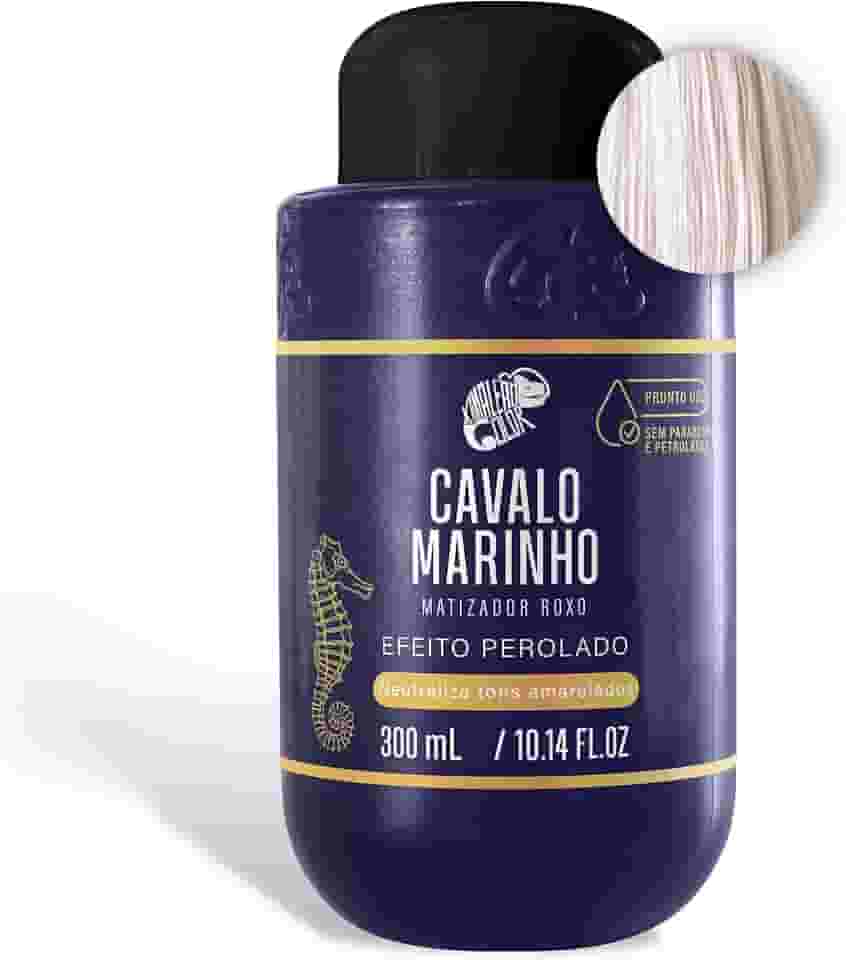 KAMALEÃO COLOR Matizador Roxo Cavalo Marinho - Neutralizador de Tons Amarelados - Efeito Perolado - Para Cabelos Loiros Platinados - 300ml