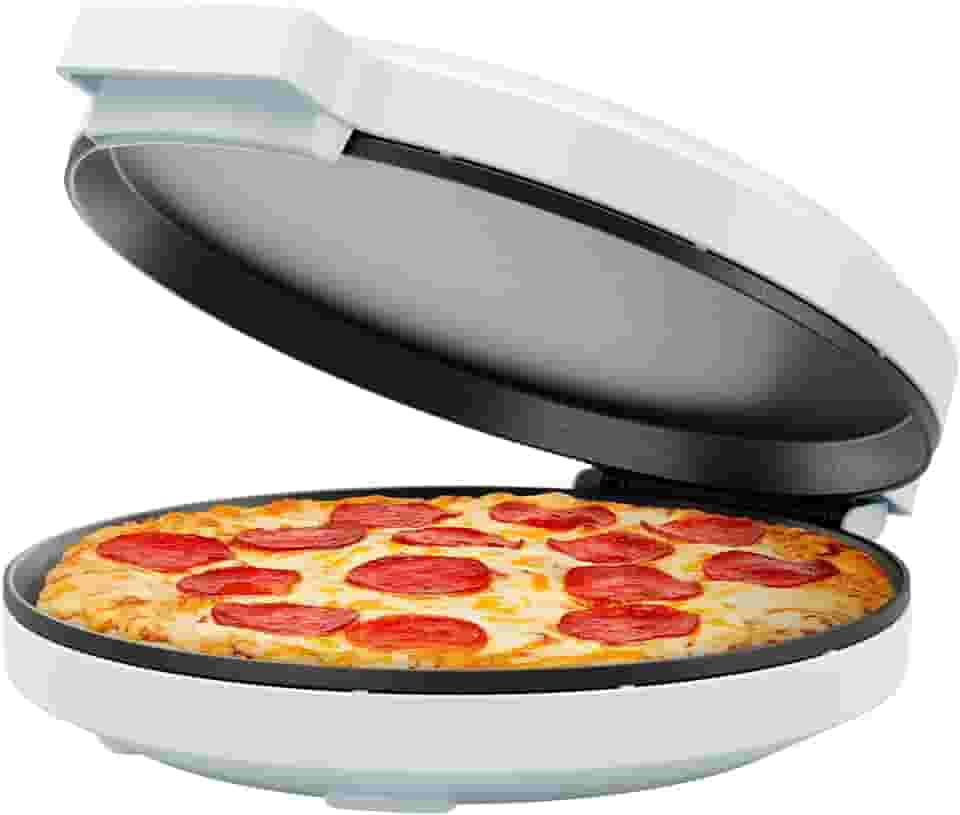 Chefman Everything Maker & Pizza Oven – Máquina de pizza elétrica de bancada de 1440W com pratos antiaderentes de 30 cm, além de fazer quesadillas, omeletes e muito mais, com luzes indicadoras e