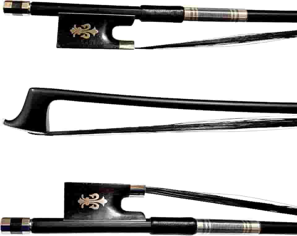 Arco Violino 4/4 Fibra de Carbono Profissional Premium Gold Talão Trabalhado