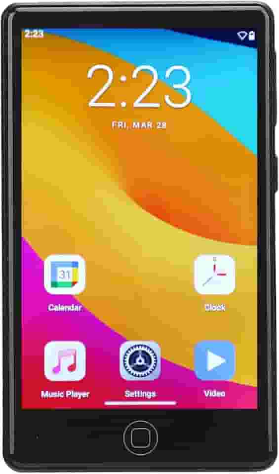 Mp3 Player Com Bluetooth Wifi, 32 GB de Música Com Tela de Toque de 4 Polegadas, Hifi Som Portátil Mp3 Mp4 Com Função de Livro Eletrônico para Android 14