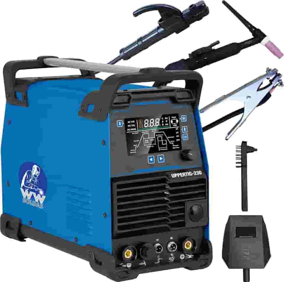 Máquina Inversora De Solda Tig Uppertig-230 Ac/Dc Pulsada 200A E MMA, 110V/220V WWSoldas