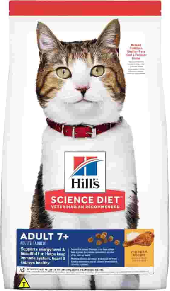 Ração Hill's Science Diet Adulto 7+ para Gatos Idosos Sabor Frango 3.17kg