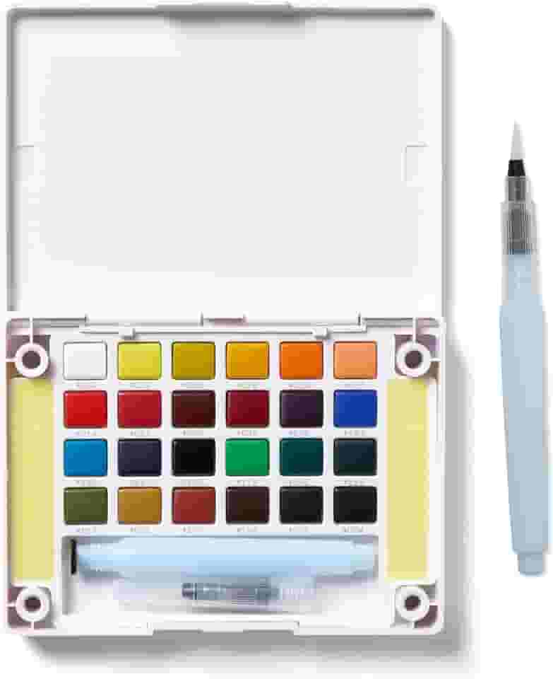 Aquarela em Pastilha KOI Sakura 24 Cores