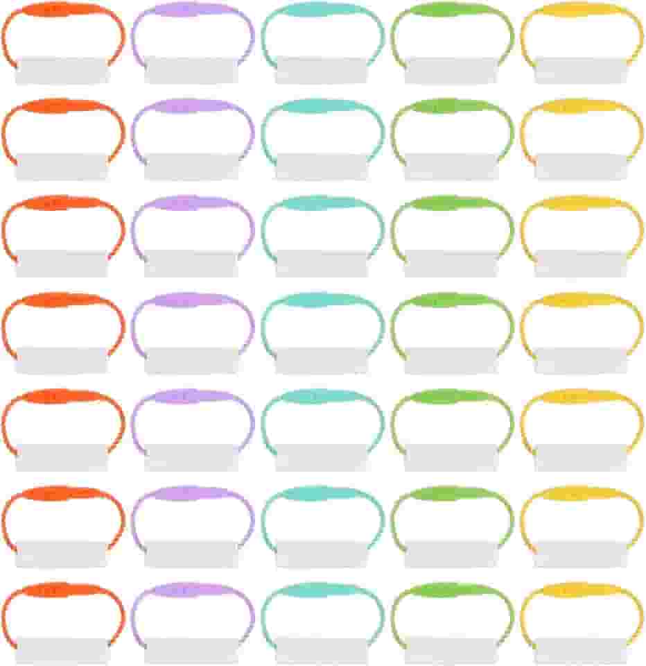 Mabor 30 etiquetas impermeáveis de creche, etiquetas de nome de sapatos para roupas, bolsas escolares, garrafas de água, material escolar, etiquetas de nome escritíveis para itens infantis distintos