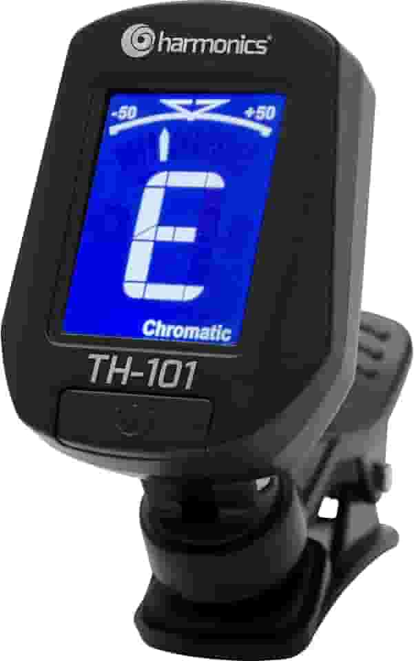 Afinador de Violão Guitarra Baixo Ukulele Cromático Digital Clip Harmonics TH-101