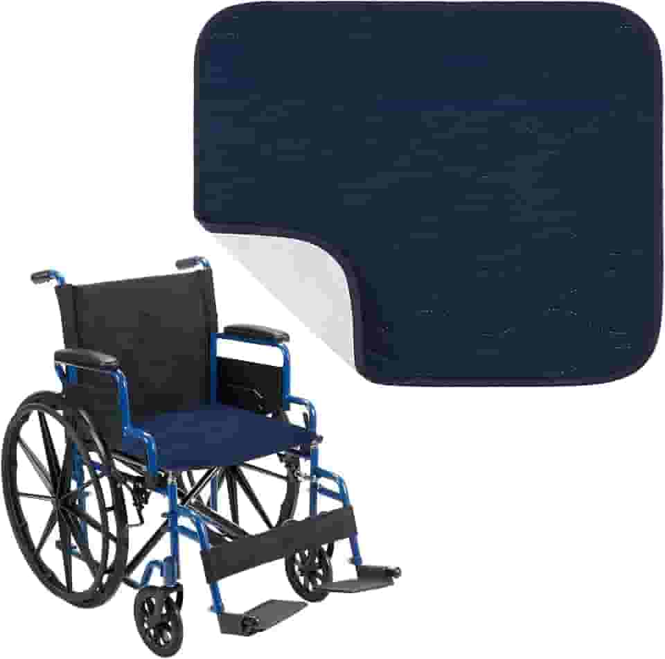 Almofadas de cadeira de rodas impermeáveis para incontinência, antiderrapante, reutilizável, capa protetora de assento lavável