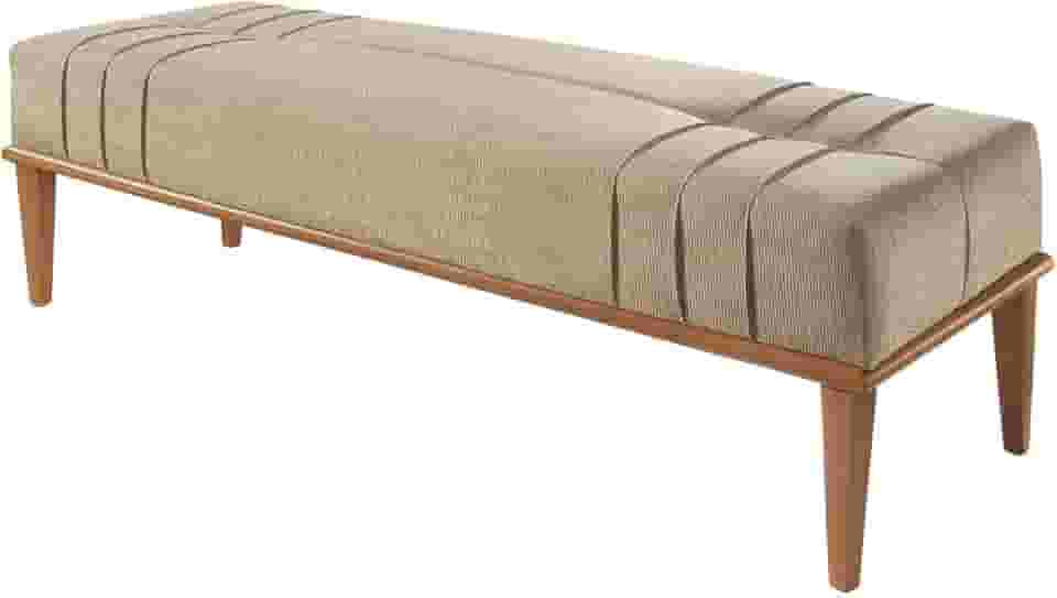 Recamier Em Linho Valentin Agarb Decor Cor:Linho Bege