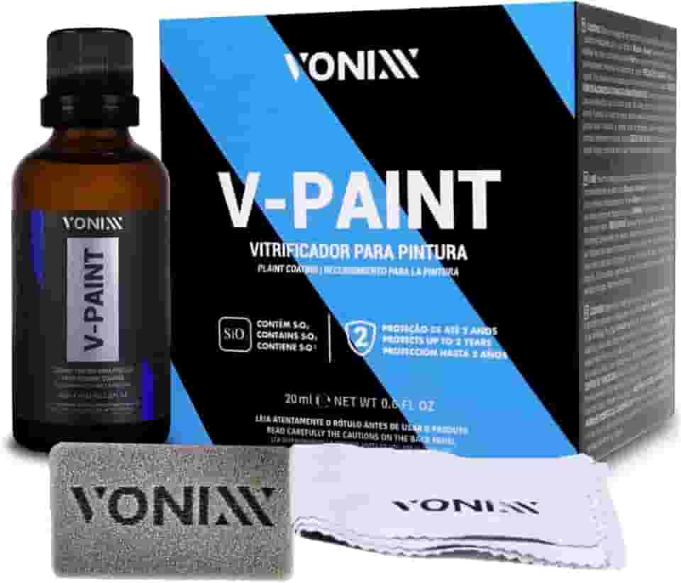 V-Paint 20ml Vonixx Vitrificador Protetor Cristalizador Impermeabilizante de Pintura Automotiva