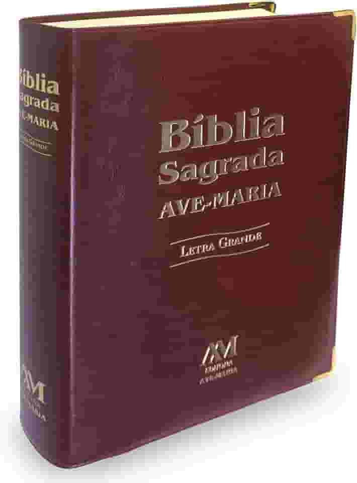 Bíblia letra grande - marrom