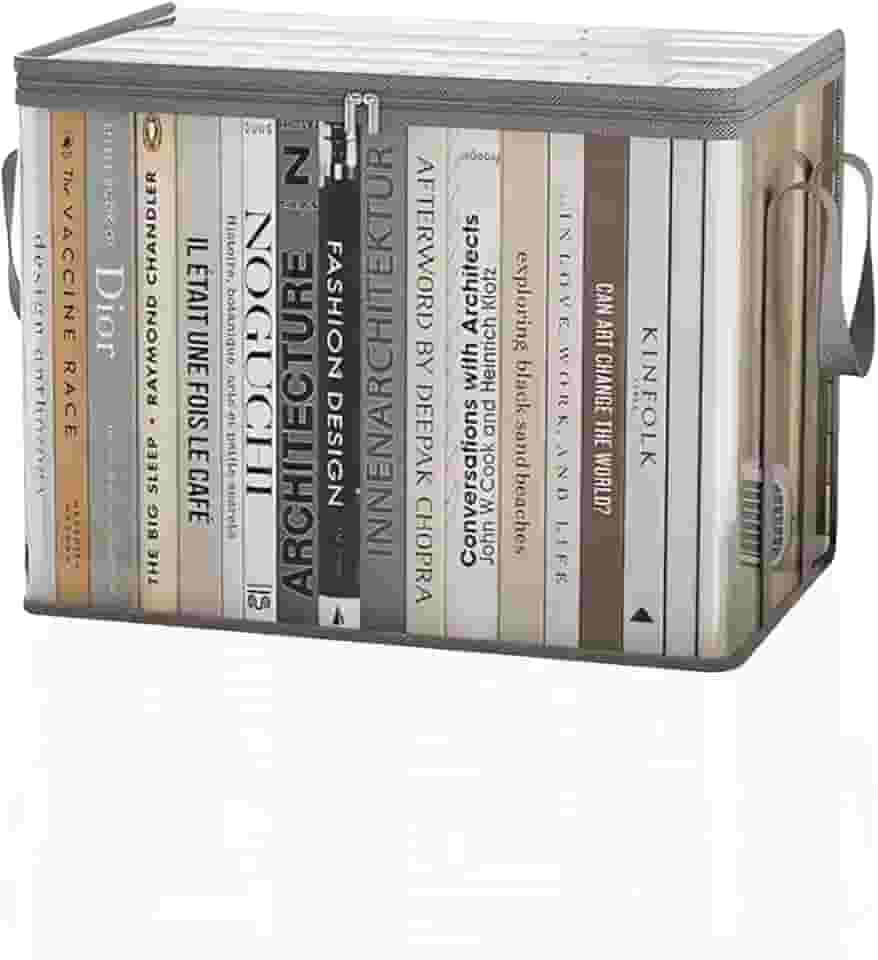 Caixa Organizadora Transparente com Tampa 38L, Caixa de Armazenamento com Zíper à Prova de Poeira, para Roupas, Brinquedos, Organização de Casa (1)