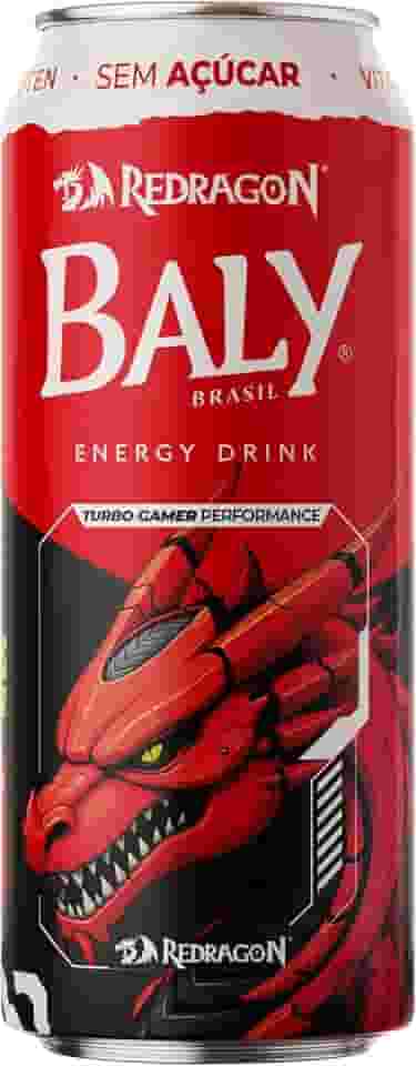 Energético Baly Gamer Redragon 473ml Sem Açúcar 1 Unidade