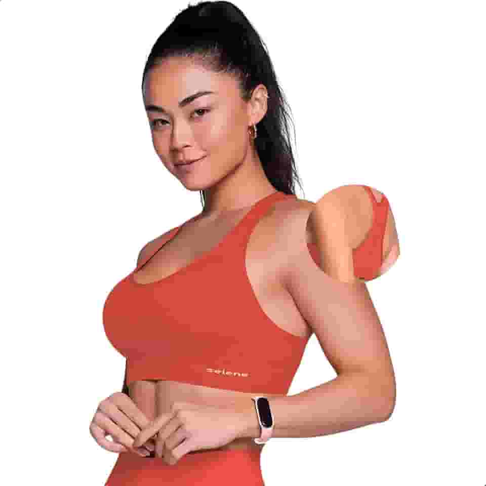 Top Academia Sport Alta Sustentação Sem Bojo Sem Costura Poliamida Elastano Feminino Fitness Selene