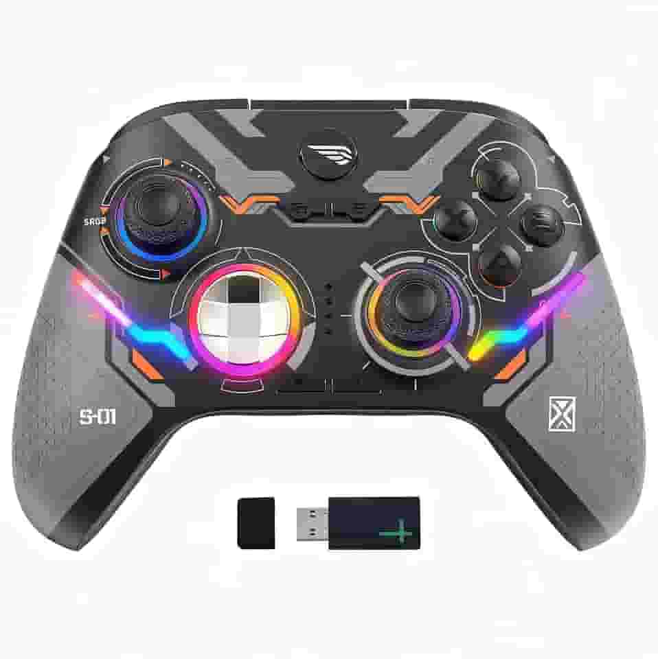 Controle Xbox Sem Fio Universal - Compatível com Xbox Series S, Xbox Series X, Xbox One e PC,Gatilhos Lineares, Botões Traseiros Programáveis, Vibração Intensa, Bateria 1000mAh com até 15 Horas