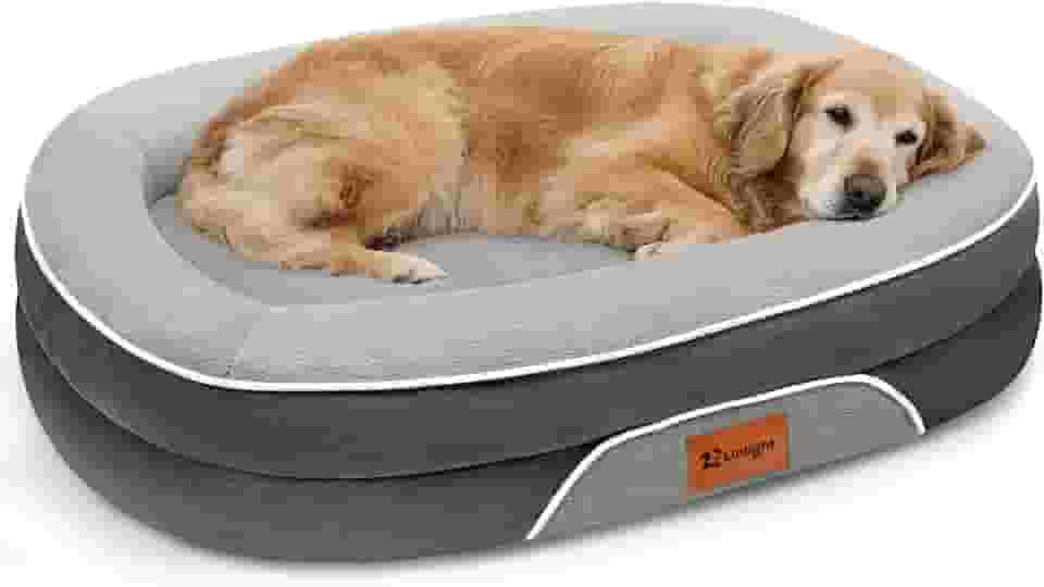 Cama Caminha para Cachorros Pet Grande Luxo 90x70cm Com Zíper Lavável e Fundo Impermeável Espuma De Ortopédica