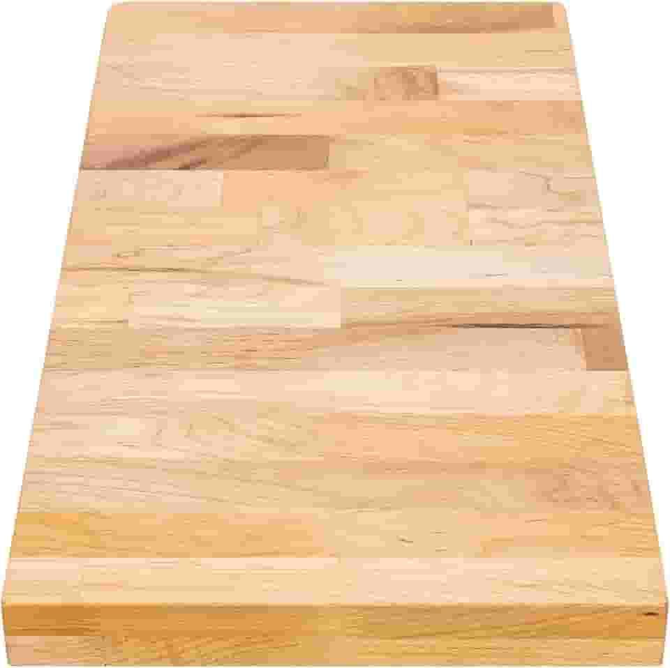 DuraSteel Tampo de mesa de madeira maciça - Bancada de bloco de açougueiro de 61 x 30 cm - Tábua de corte de madeira natural para bancada de trabalho de cozinha, bancada, balcão de charcutaria