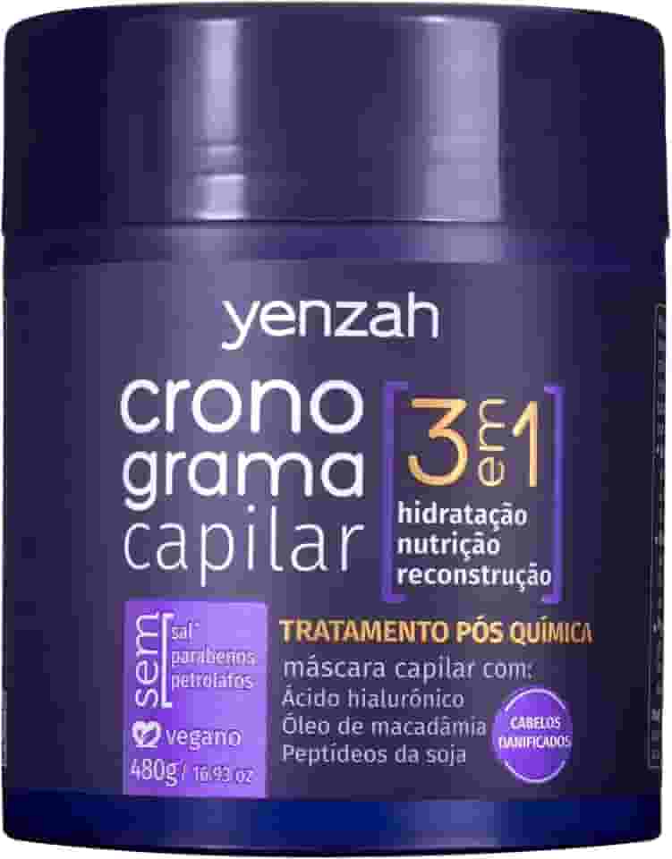 YENZAH - CRONOGRAMA 3 EM 1 - MÁSCARA PÓS QUÍMICA,
