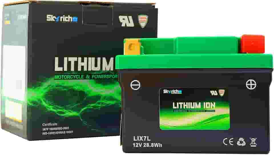 Bateria de moto Skyrich LIX7L de Lítio Fazer250/Lander250/NX400 Falcon