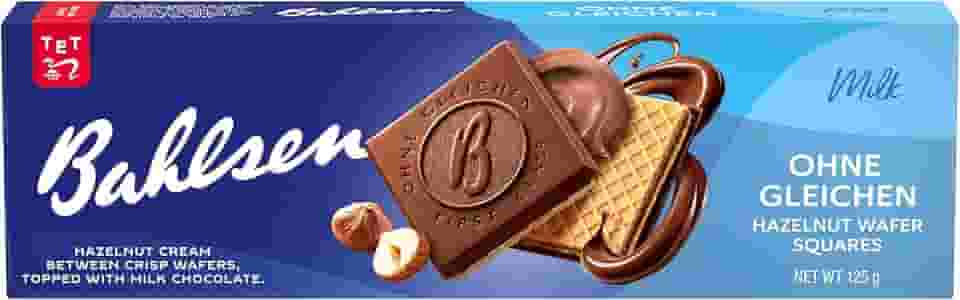 Bahlsen Biscoito Wafer Com Recheio De Torrone De Avelã E Cobertura De Chocolate Ao Leite First Class Caixa 125G