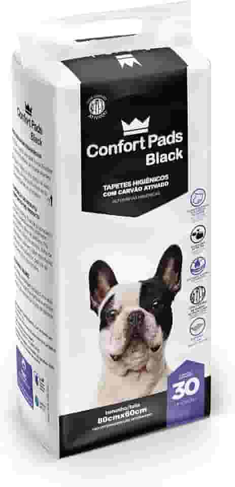 CONFORT PADS Tapete Higiênico Confort Pads Black 80X60 C/ 30 Unidades