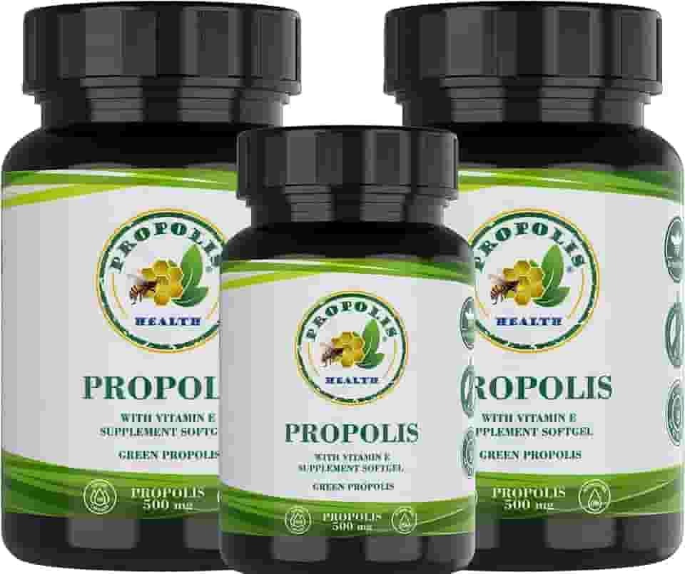PRÓPOLIS VERDE EM CÁPSULAS - PRÓPOLIS VERDE COM VITAMINA E - CÁPSULA 1000MG POR DIA - PROTEJA VOCÊ E SUA FAMÍLIA 300-150 dias de Suplemento