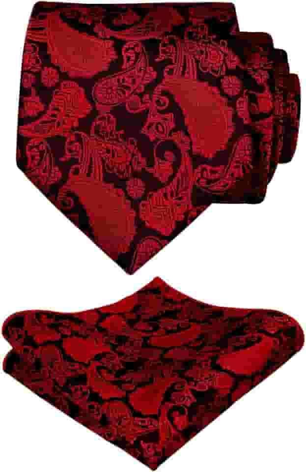 Conjunto de gravata floral casual com gravata Paisley