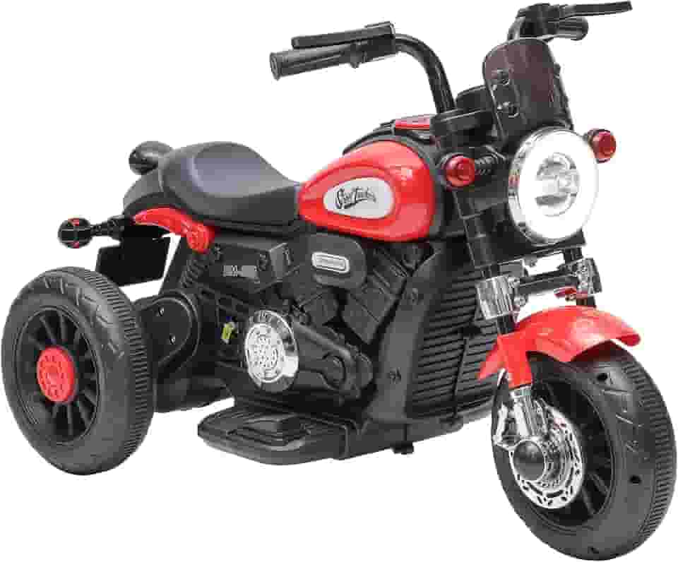 Zippy, Mini Moto Elétrica Infantil Halei Motor 5km Carregador Bivolt Farol LED e Som 80 cm - Vermelho