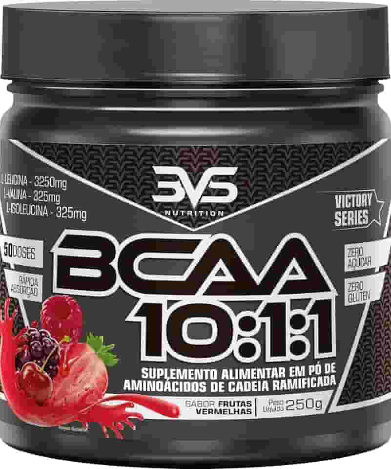 3VS Nutrition BCAA 10:1:1 250g - Sabor gourmet Frutas Vermelhas