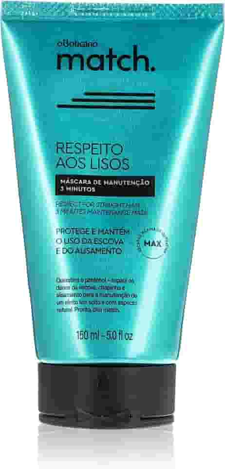 O BOTICARIO MATCH MASCARA CAPILAR 3 MIN RESPEITO LISOS 150ml