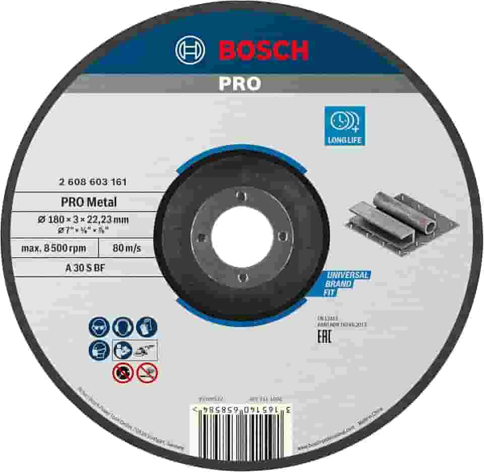 Bosch Disco de corte PRO Metal 180x3,0mm Deprimido