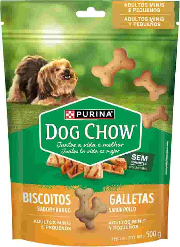 DOG CHOW Biscoitos Frango Minis & Pequenos 500g