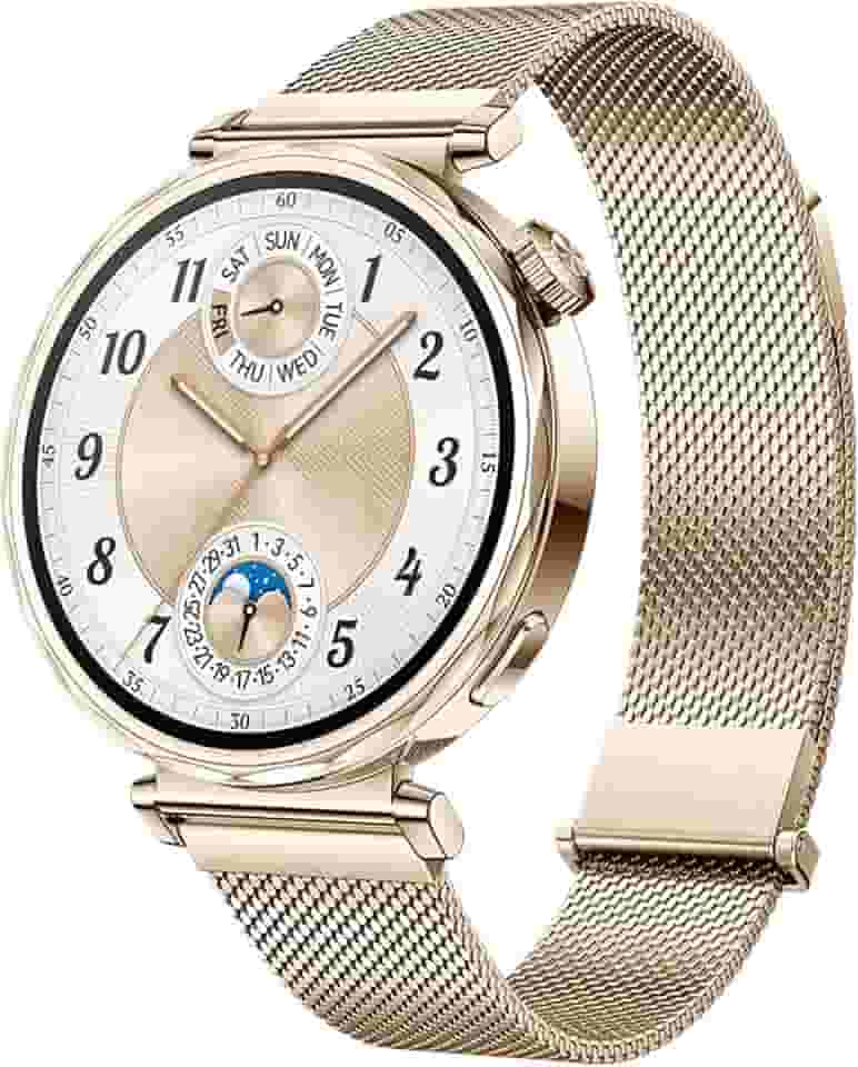 Smartwatch, HUAWEI WATCH GT 5 41mm, Até 7 dias de Bateria, Nova Experiência em Corrida e Ciclismo, Design Inovador, Rastreamento de Saúde Rápido, Compatível com iOS e Android, GPS Integrado, Dourado