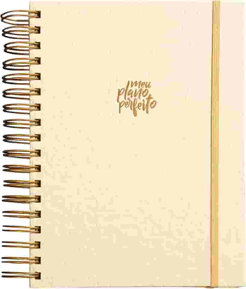 Meu plano perfeito, planner sem data, capa creme | Planner 2026