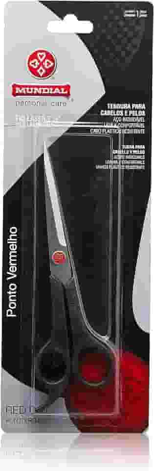 Mundial S/A Tesoura Cabelo Laser 7'' Pv Preto
