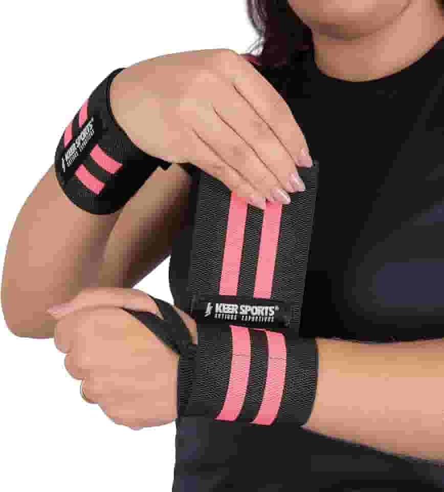 Par Munhequeira Elástica de Pulso Crossfit - Keer Sports Lpo