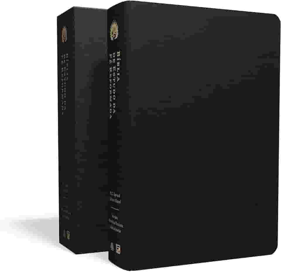 A Bíblia de Estudo da Fé Reformada: Capa Couro Legítimo Preto e Estojo