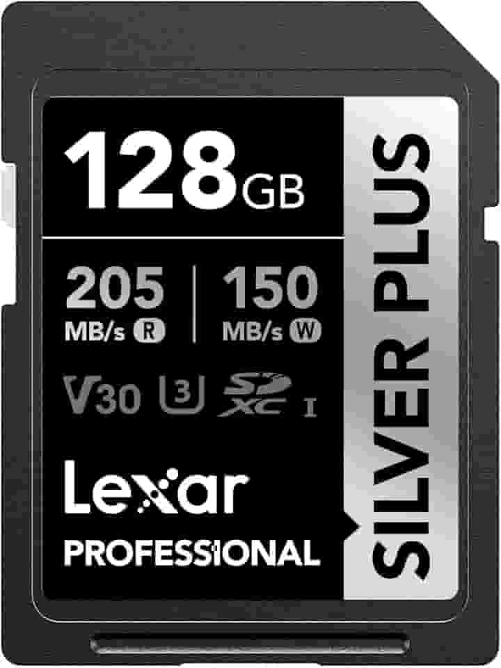 Cartão de Memória Lexar Professional Silver Plus SDXC UHS-I Card 128GB
