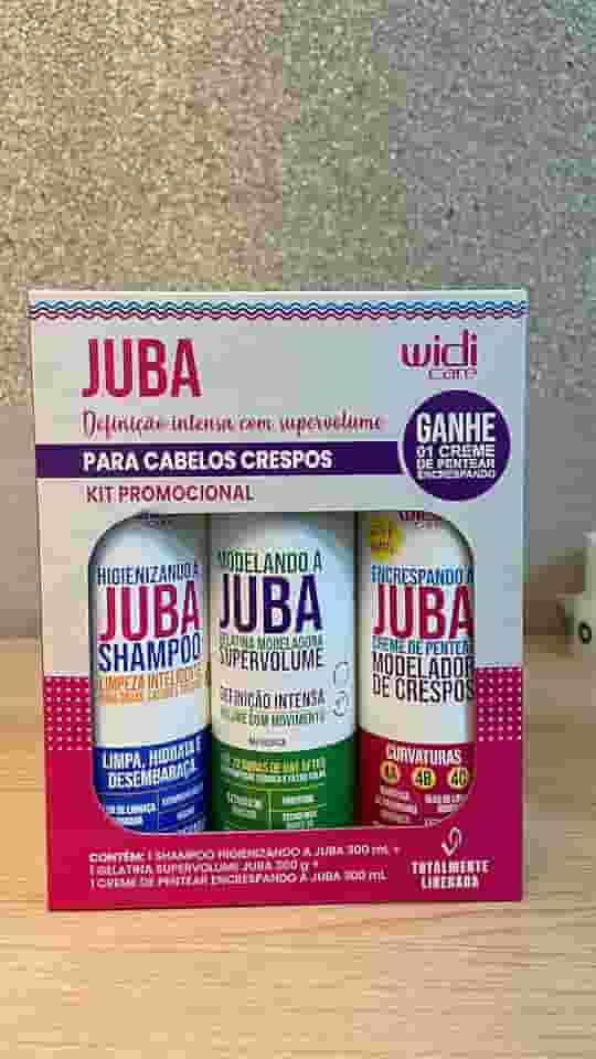 Kit Juba - Cabelos Crespos - Widi Care – Super Hidratação e Definição- 300ML – 3 Itens