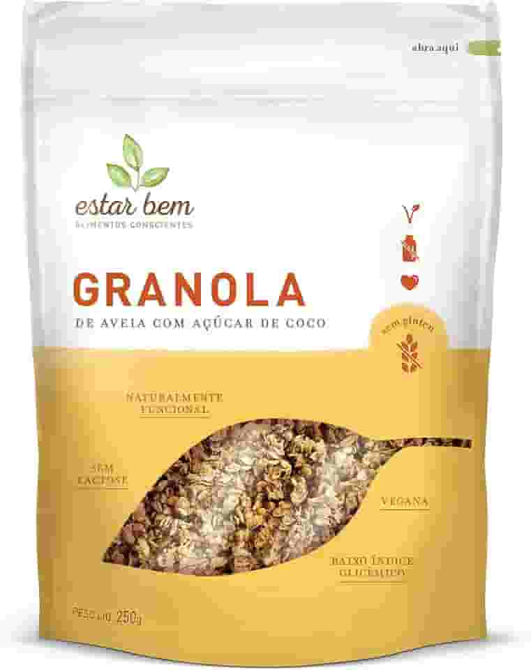 Estar Bem Granola De Aveia E Açúcar De Coco Sem Glúten 250G