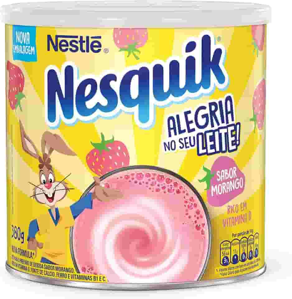 Achocolatado em Pó Morango Nesquik 380g