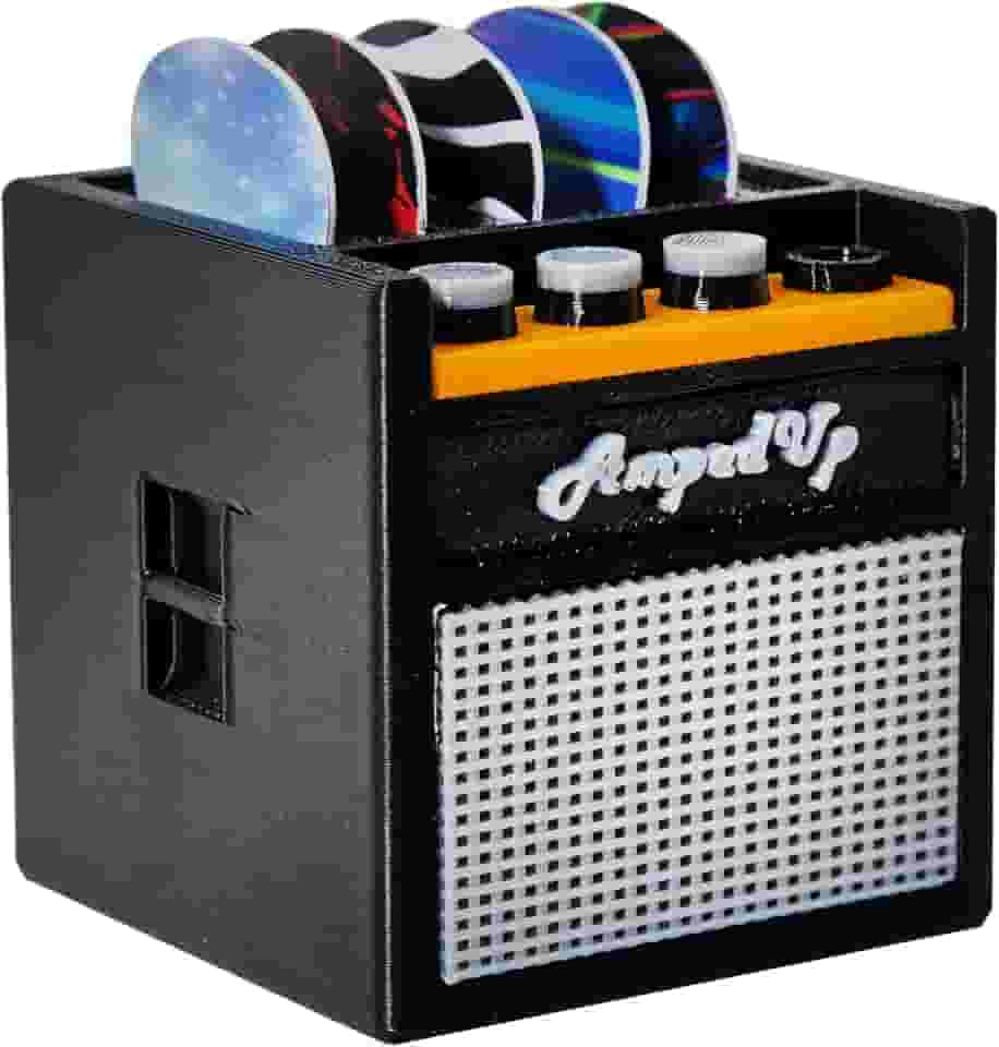 Pick-A-Palooza Mini suporte de palheta de amplificador de guitarra – exibição criativa para palhetas de guitarra, presente ideal para músicos, guitarristas e entusiastas da música, ótima decoração de