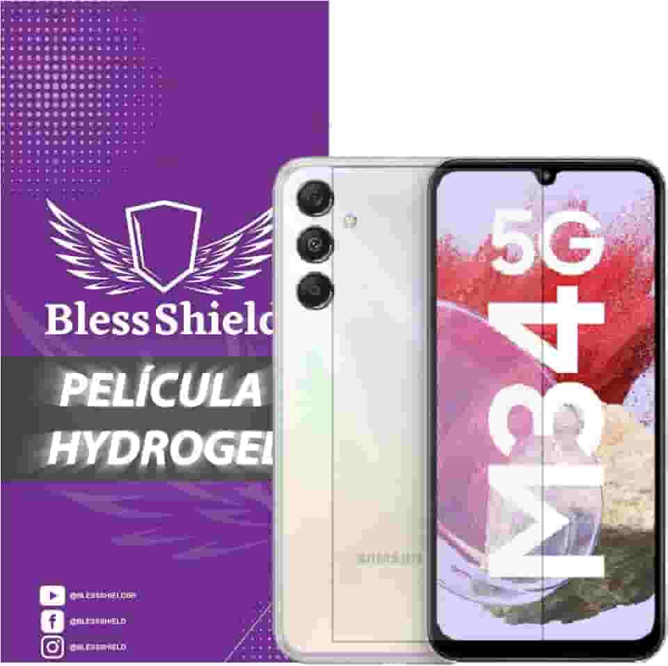 Película Hydrogel Privacidade Compatível com Linha Samsung Galaxy M - BlessShield Cobertura Total (M34)