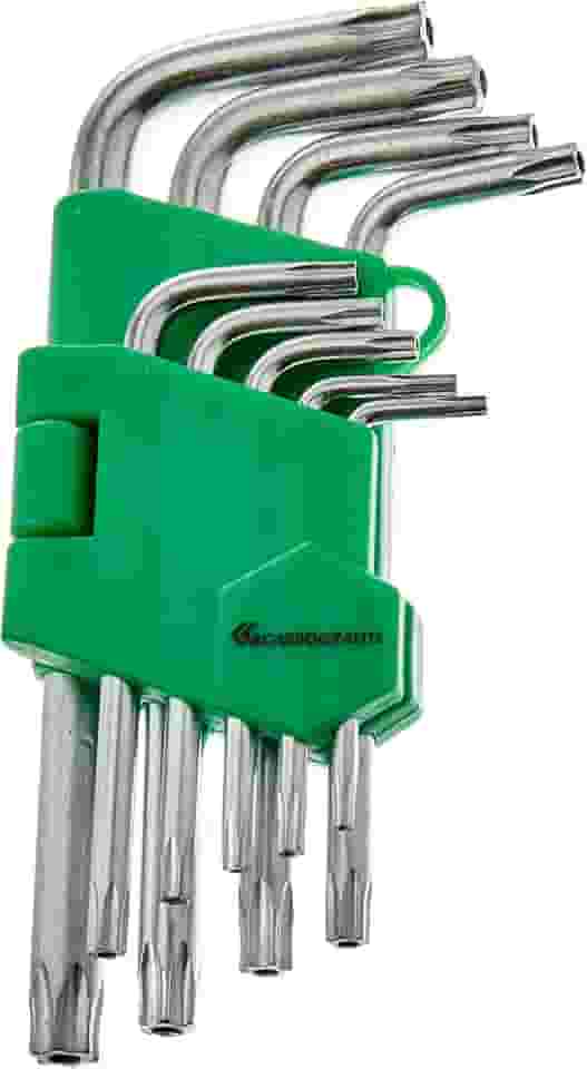 CARBOGRAFITE Jogo De 9 Chave Hexalobular Torx Tipo Estojo Carbografite 012479712 Prata