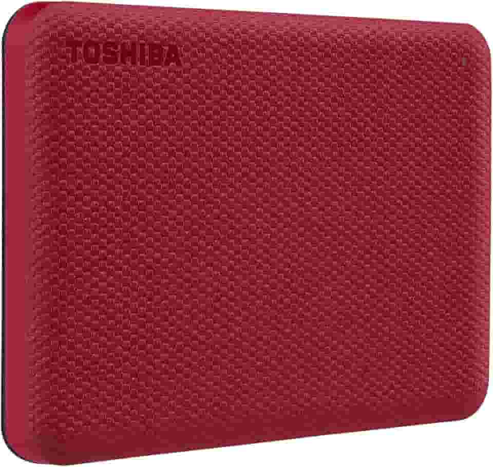 TOSHIBA HD Externo Portátil 2TB Canvio Advance USB 3.0 Vermelho - HDTCA20XR3AA