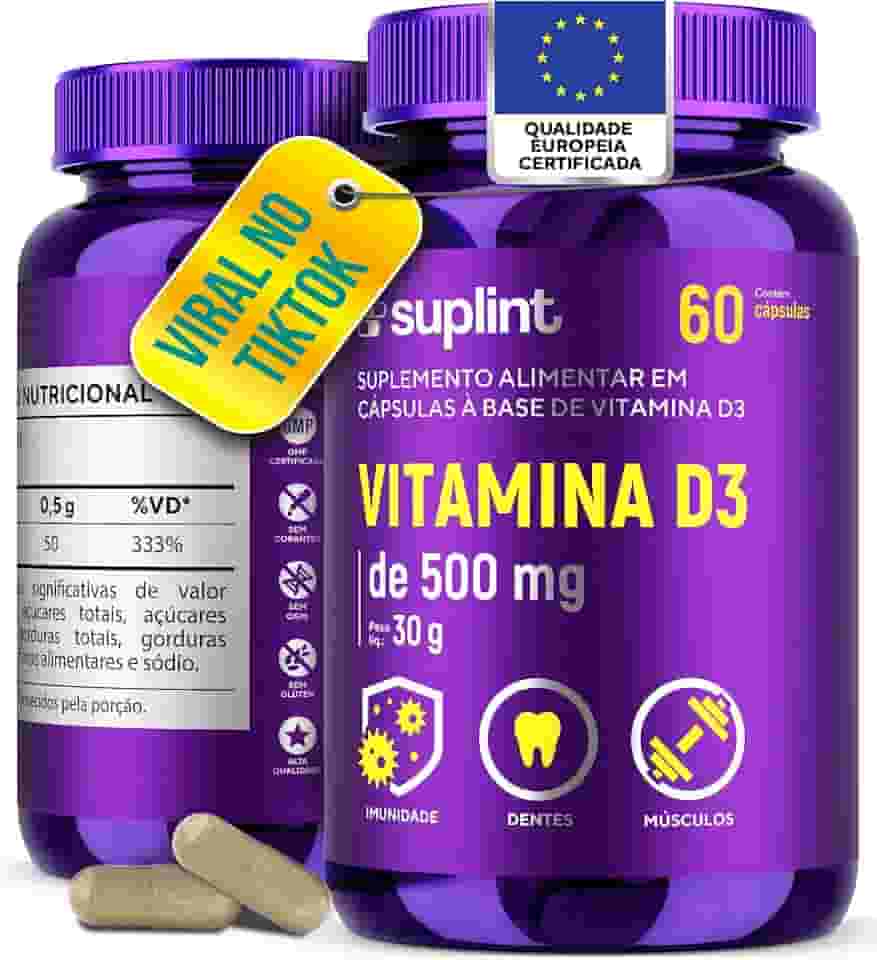 Suplemento de Vitamina D3 2000IU | Suporte à Saúde de Ossos, Dentes, Músculos e Imunidade | Suplementos Dietéticos para Homens e Mulheres | Não Transgênico Sem Glúten | Desenvolvido na Holanda | 60 Cápsulas