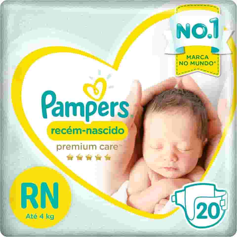 Fralda Pampers Premium Care Recém-Nascido RN 20 Unidades