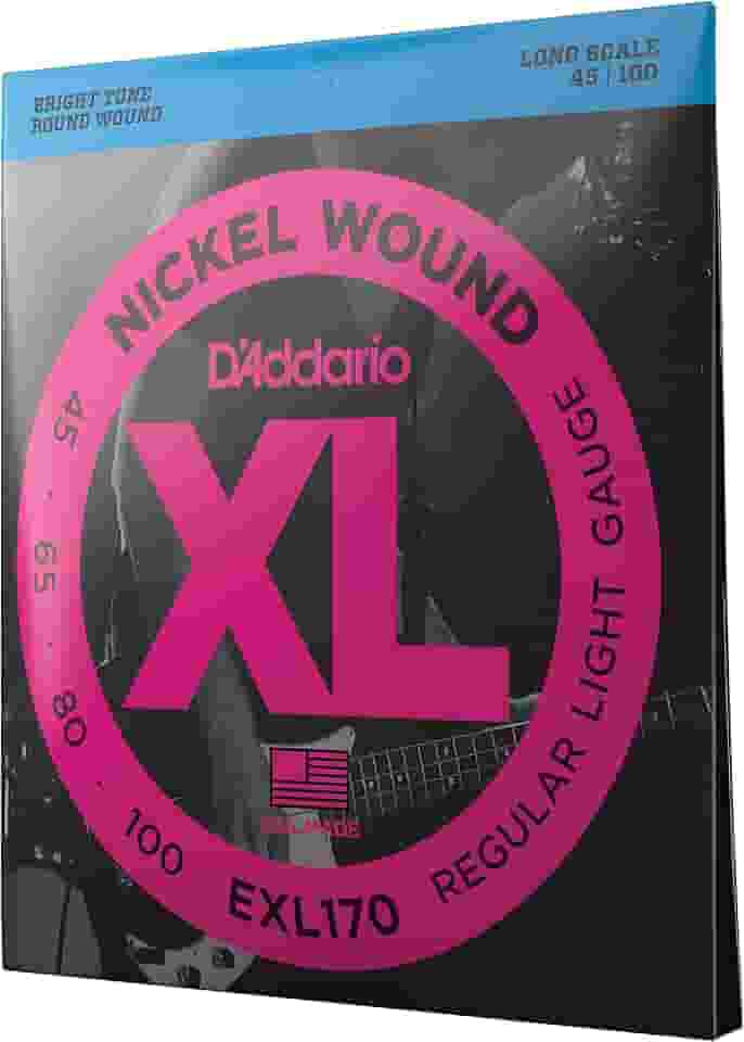 Encordoamento Para Baixo 4 Cordas Escala Longa .045-.100 D'Addario XL Nickel Wound EXL170